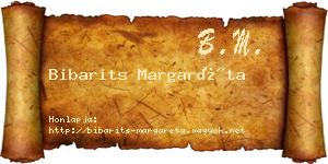 Bibarits Margaréta névjegykártya